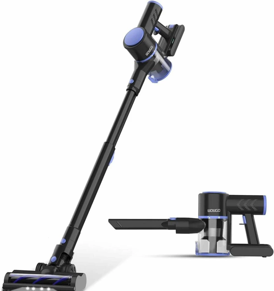 Coolwill 4-in-1 Cordless Stick Vacuum Cleaner, 40 Mins Runtime, Lightweight Handheld Vac for Home, Apartment, Carpet, Black with Removable Battery