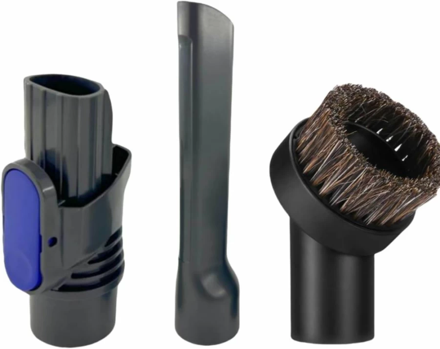 QINAN Replacement Parts for Shark Pet Cordless Stick Vacuum IX141 IZ462H IZ483H - Crevice Tool & Horse Hair Brush Attachments for D-Shaped Vacuums