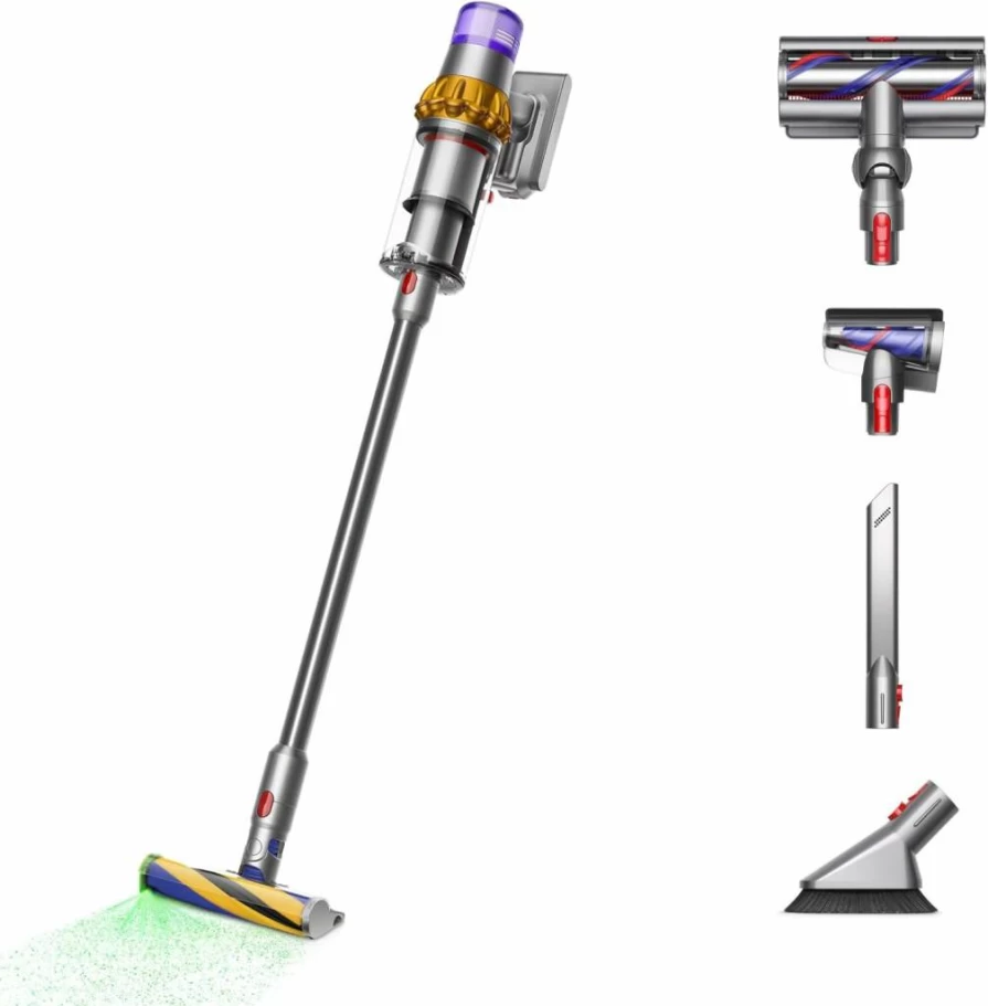 Dyson V15 Detect Submarine Cordless Vacuum Cleaner with Wet and Dry Cleaning, Yellow/Nickel