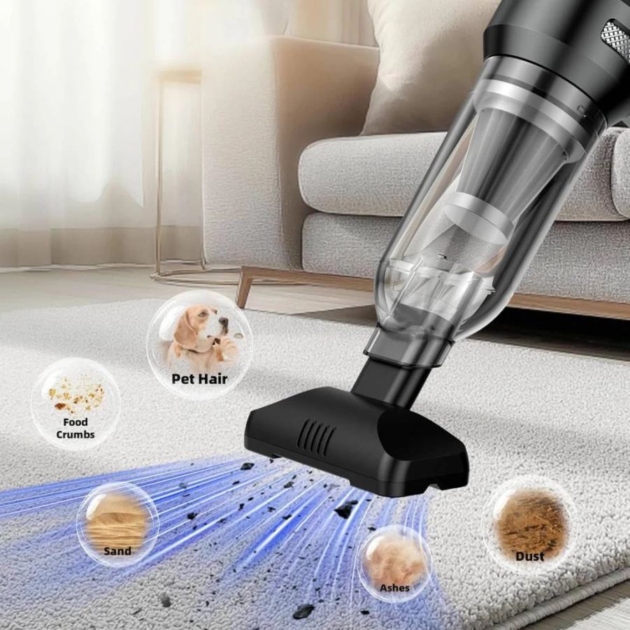 GenTant Airify Pro Handheld Vacuum - 18000Pa Cordless Car Vacuum, 4-in-1 Portable Mini Vacuum Cleaner with Brushless Motor, Rechargeable for Home, Office & Auto Cleaning