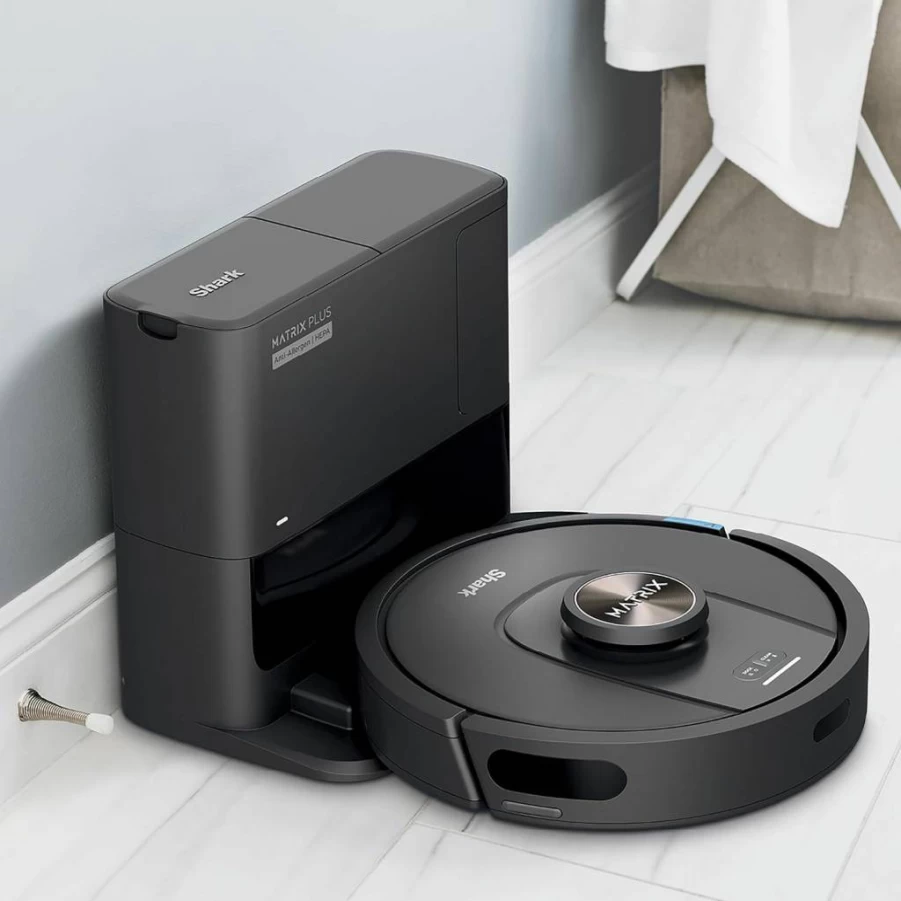 Shark UR2360S Ultra Robot Vacuum with MatrixClean, Precision Mapping, Self-Empty Base, HEPA Bagless, Wi-Fi, Ideal for Pet Hair, Black (Renewed)