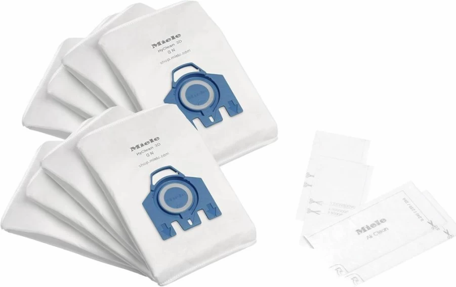 Miele Hyclean 3D GN Vacuum Bags XL Pack (10455000) - Dust-Tight Filter Bags for Miele Vacuum Cleaners