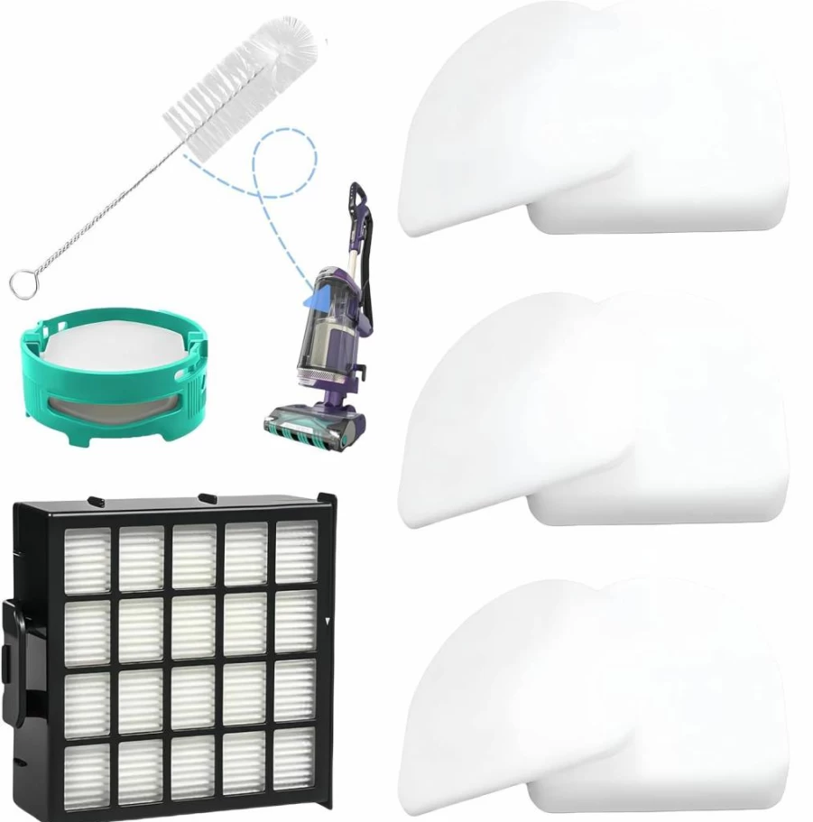 Avaenzo Hepa Replacement Filters for Shark AZ4000/AZ4002 Series Vacuum - 3 Foam & Felt Filters, 1 Cleaning Brush - Compatible with Shark AZ4000C, AZ4002W Detect Pro Max Upright Vacuum