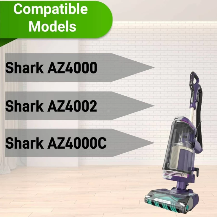 Avaenzo Hepa Replacement Filters for Shark AZ4000/AZ4002 Series Vacuum - 3 Foam & Felt Filters, 1 Cleaning Brush - Compatible with Shark AZ4000C, AZ4002W Detect Pro Max Upright Vacuum