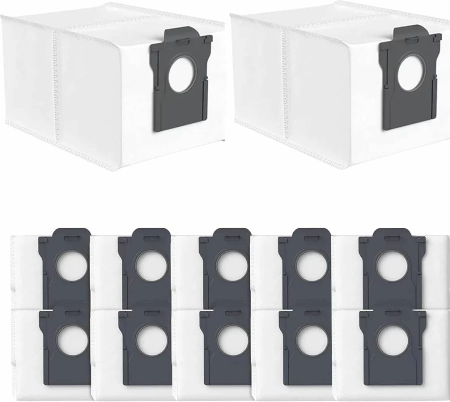 Koyieioo Replacement Parts Kit for Roborock Q5 Max+/Q5 Pro+/Q8 Max+ - 1 Dual Main Brush, 6 Side Brushes, 4 HEPA Filters, 4 Dust Bags - Compatible with Roborock Robot Vacuum Cleaners