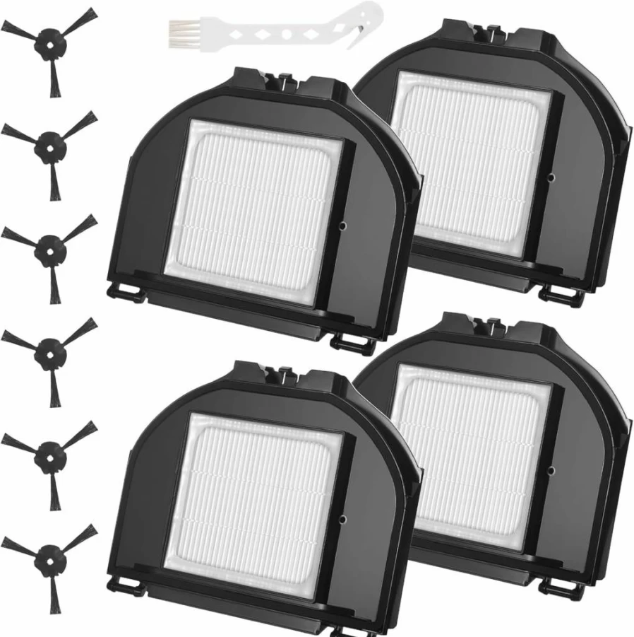 Walntec Replacement Parts for Shark RV2310AE Matrix - 4 HEPA Filters, 6 Side Brushes, 1 Cleaning Brush (Compatible with AV2310AE, Not RV2310)