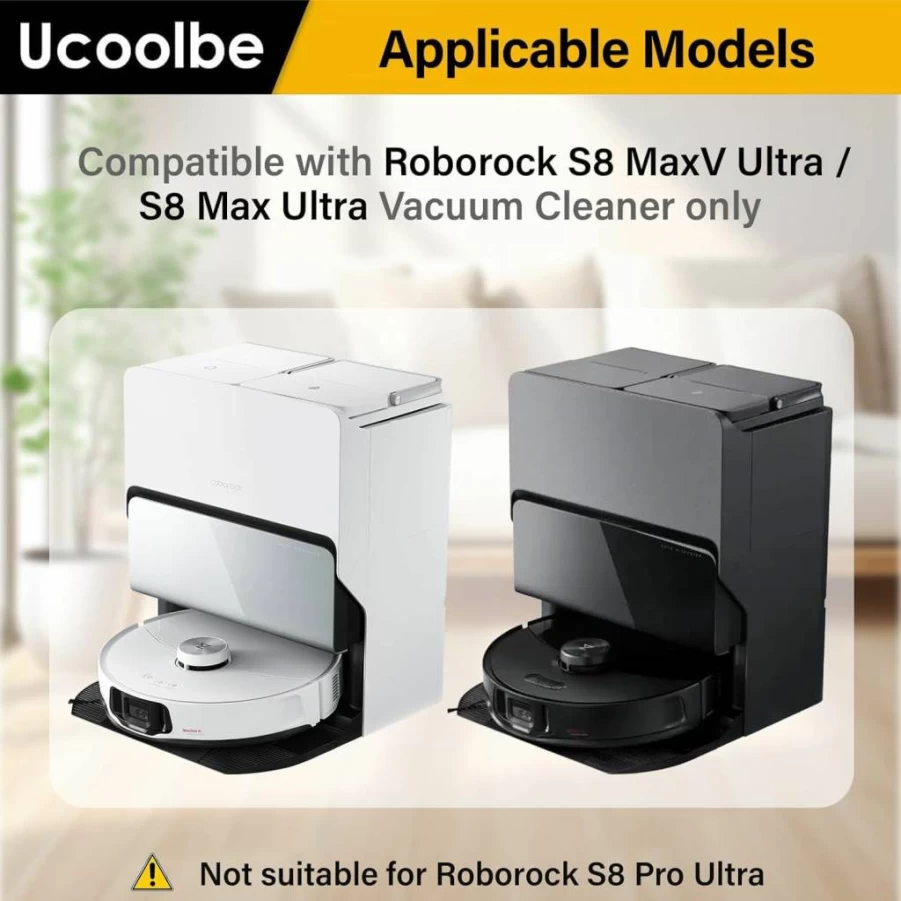 Ucoolbe 7Pack 3L Large Capacity Dust Bags Replacement for Roborock S7/S7+ Auto-Empty Dock, Vacuum Cleaner Accessories