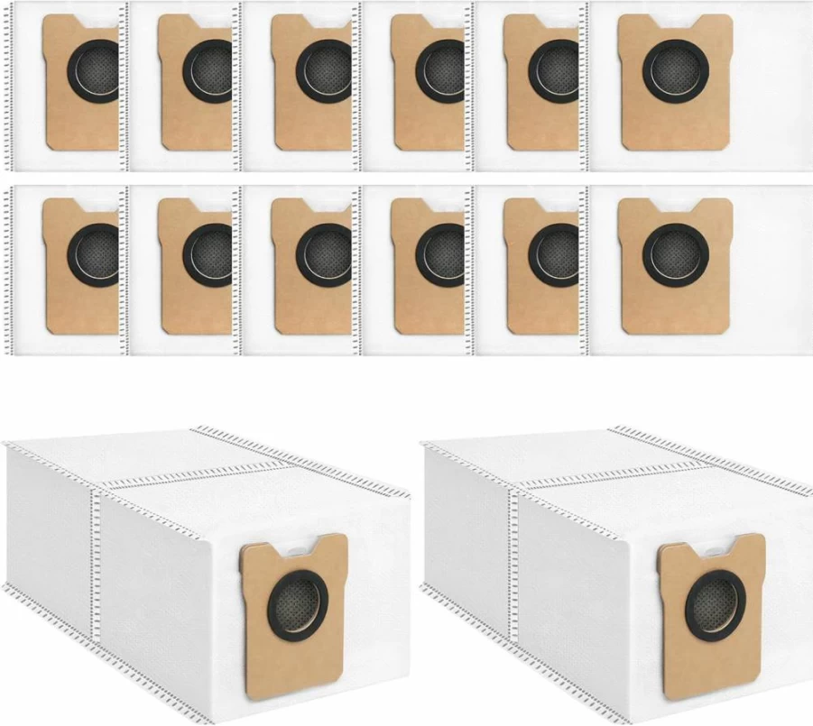 14 Pack BUXEBUX Replacement Dust Bags for Eufy L50 L60 Series Robot Vacuums - Compatible with Self-Empty Station & Hybrid Models - Vacuum Dirt Disposal Bags for Eufy Cleaner