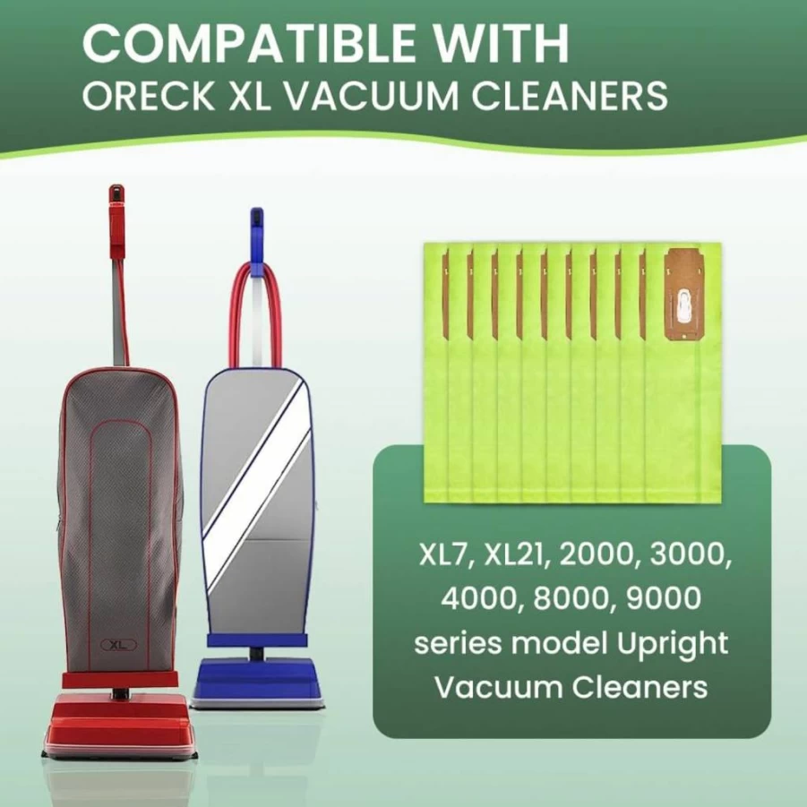 20 Pack PureSturdy Vacuum Bags for Oreck XL Upright Vacuums - Compatible with Type CC, Replaces CCPK8DW, CCPK8, AK1CC6A - Durable Replacement Vacuum Cleaner Bags