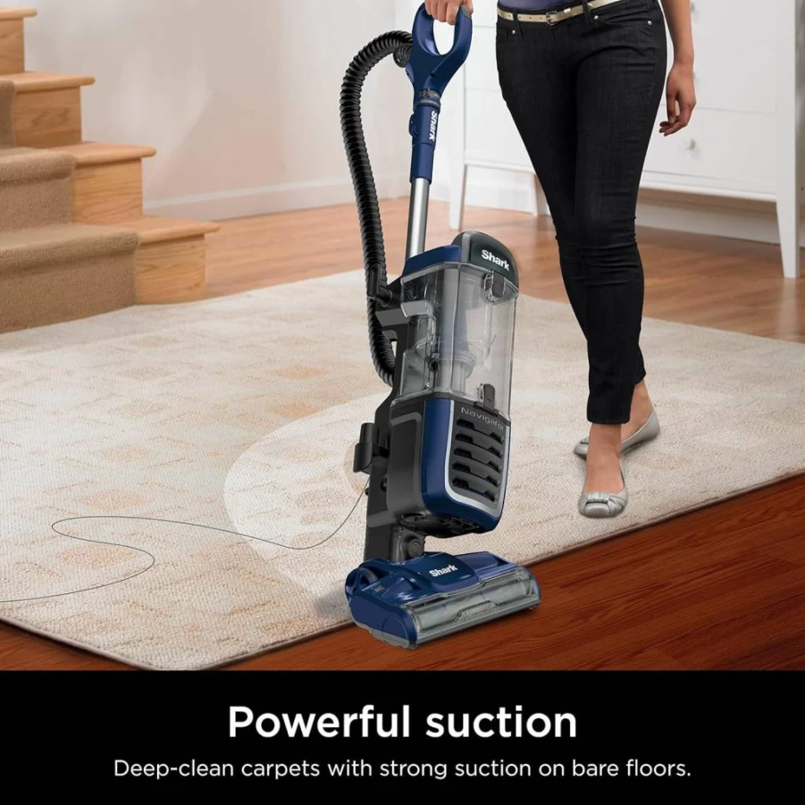 Shark Navigator Lift-Away Speed Upright Vacuum with Self-Cleaning Brushroll, HEPA Filtration, Lightweight Design, Red Peony (ZU561)